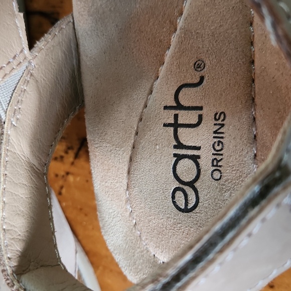 Earth Origins Womens Birdine Tan Slip On Slingback Sandals Shoes, Size 8w - Picture 7 of 10